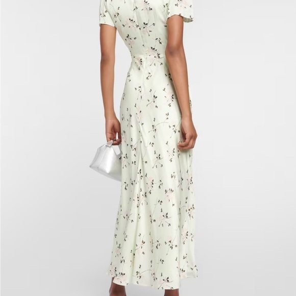 SELF-PORTRAIT Floral satin midi dress - Picture 3 of 11